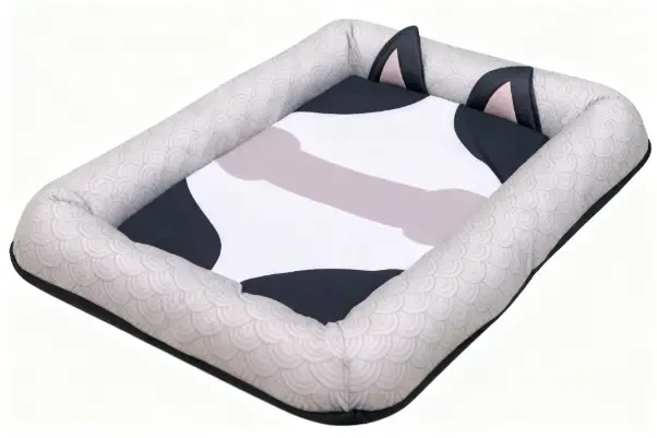 Ice Silk for Dog Cooling Bed Washable Dog Bed Cushion Mat with Non-slip