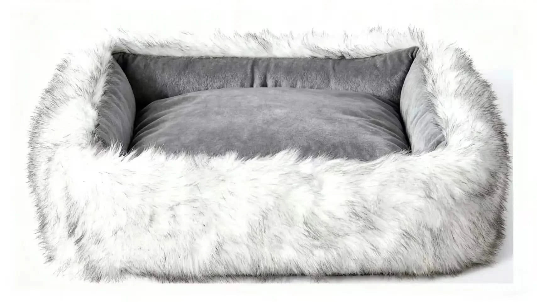 Square Pet Bed Plush Pet Bed Winter Thickened Pad House for Pet Bed Pet Sofa for Pet Sleeping Bed Sofa Removable Mat.