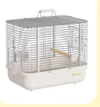 Durable Stainless Steel Portable Bird Carrier Travel Cage with Perch & Bowls