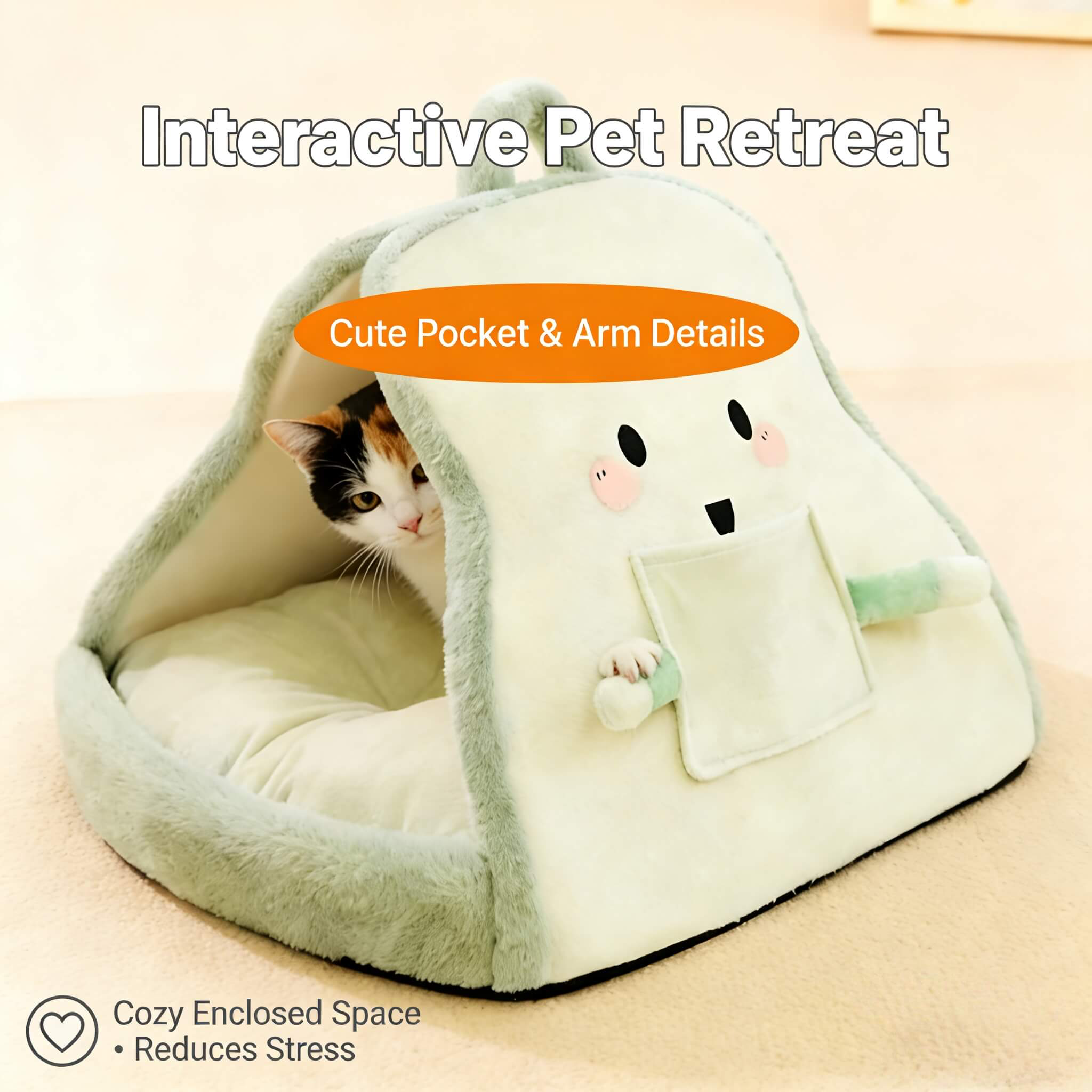 Plush Winter Warm Dog & Cat Bed - Cozy Non-Slip Pet Mat