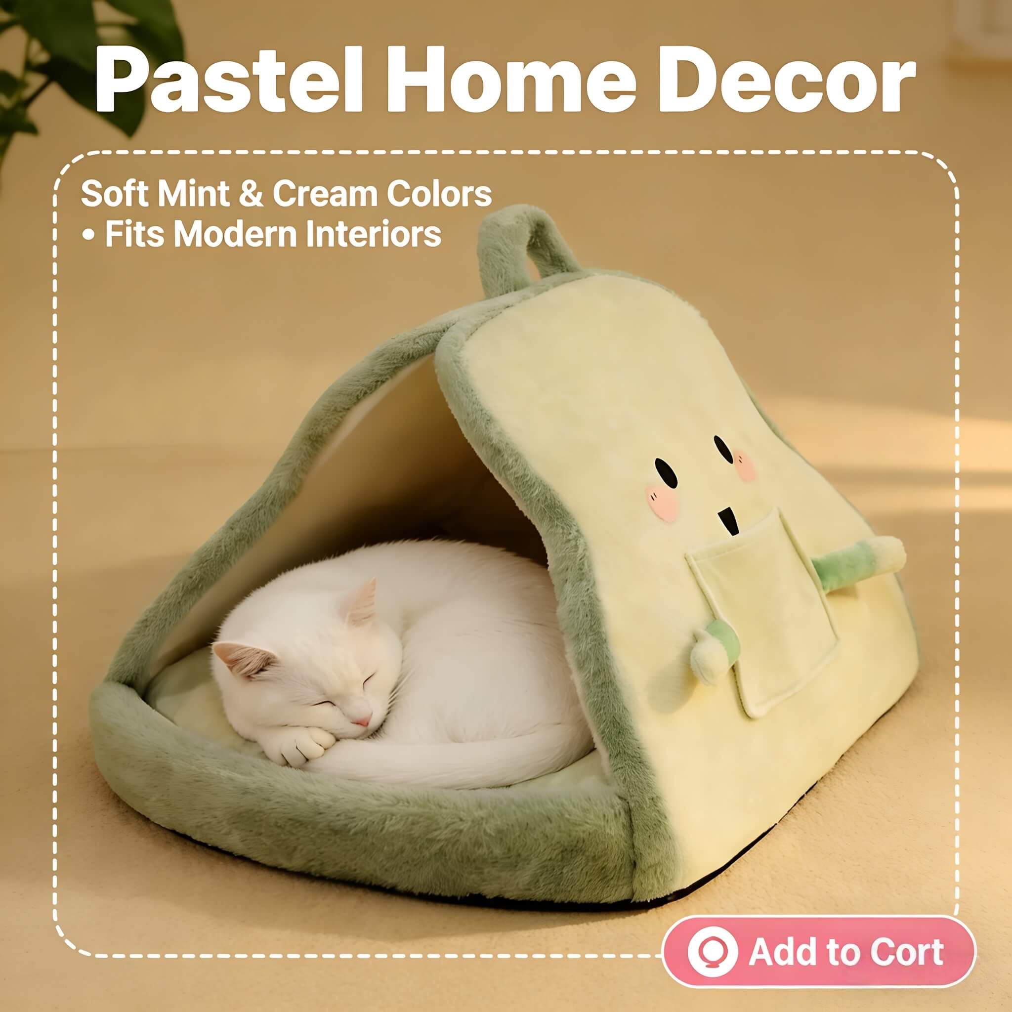 Plush Winter Warm Dog & Cat Bed - Cozy Non-Slip Pet Mat