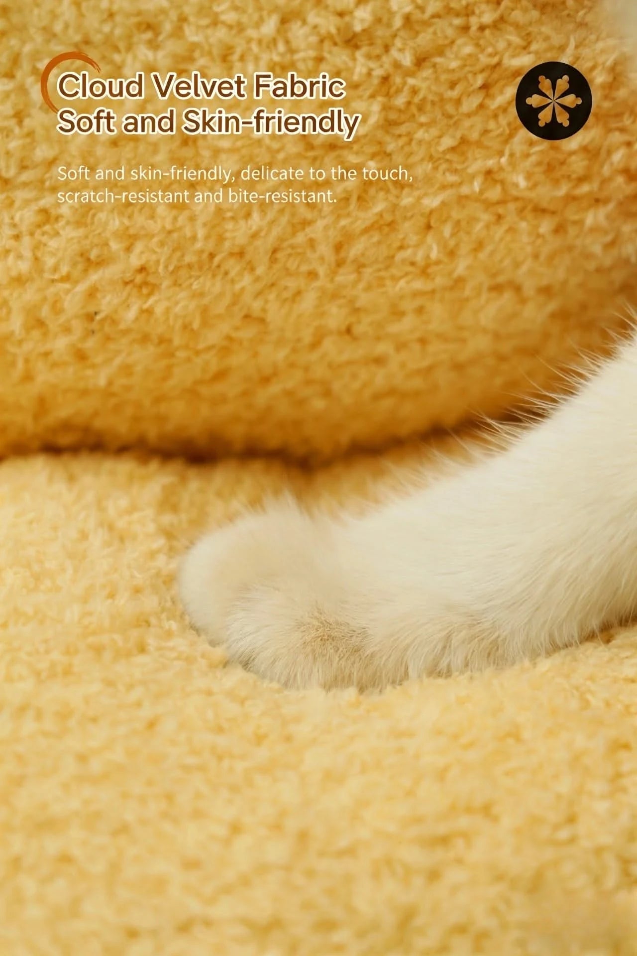 Fun Cat Bed, Poop Shape, Soft Plush, Beige, Viral Social Media, Undisturbed Rest