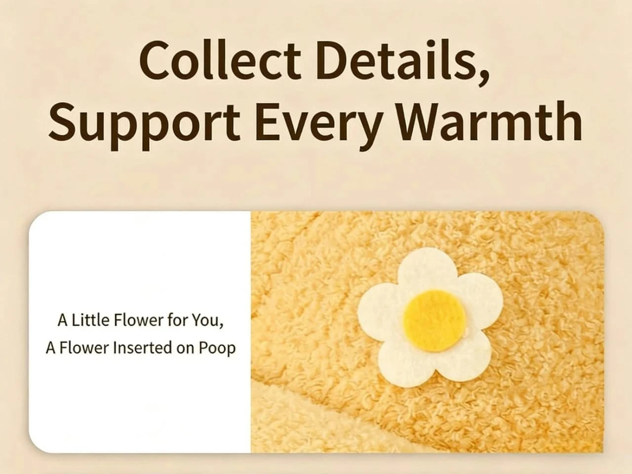 Fun Cat Bed, Poop Shape, Soft Plush, Beige, Viral Social Media, Undisturbed Rest