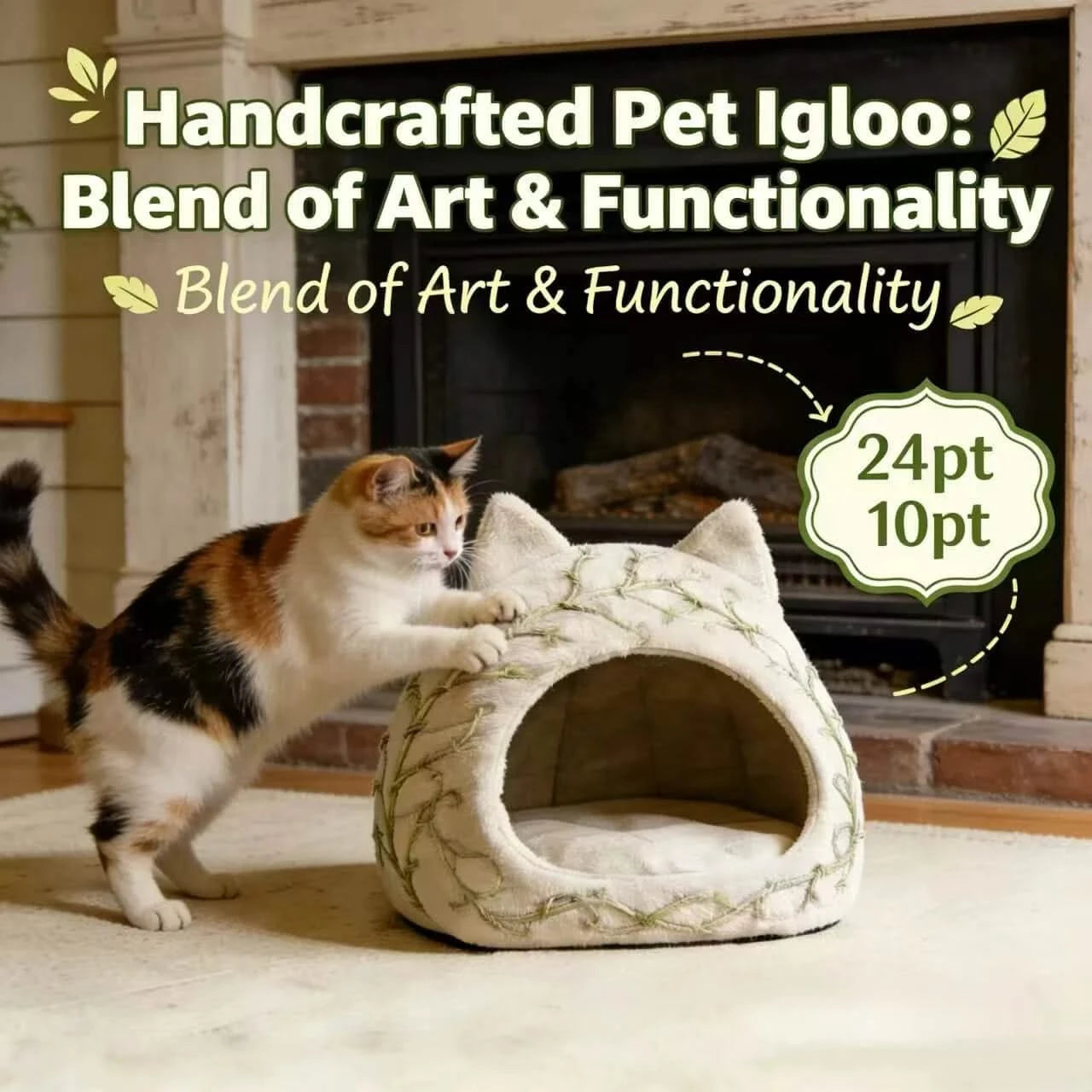 Soft Cat Bed, Cat-Shaped Design, Plush Material,Warm Hideaway, Premium Comfort