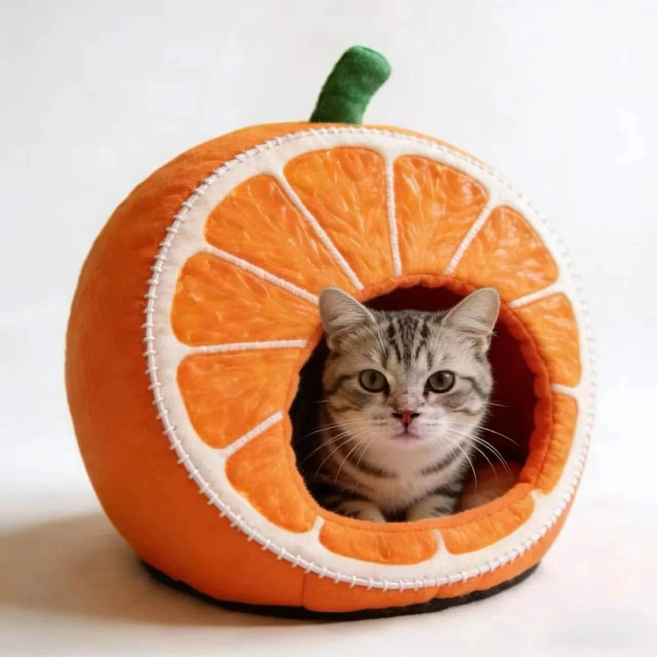 Fun Pet Bed,  Soft Plush, Yellow, Playful Lounger, All-Season Comfort