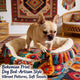 Artisan Cozy Pet Bed for Dogs - Bohemian Print, Soft Tassels, Plush Interior