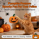 Interactive Halloween Plush Toy Set for Cats/Dogs - Pumpkin/Ghost/Skeleton, Soft Fabric