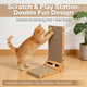Scratching & Interactive Cat Scratcher Toy for Cats - Corrugated/Wood, Ball Track