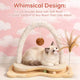 Interactive Play Cat Toy for Cats - Wooden, Fuzzy Arch, Dual Ball (Track & Hanging)