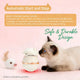 Smart Sensor Auto On/Off Laser Cat Toy for Cats, Eggshell Design White/Rose Gold