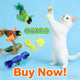 Interactive Hanging Bird Cat Teaser Toys with Colorful Feathers for Cats, Realistic