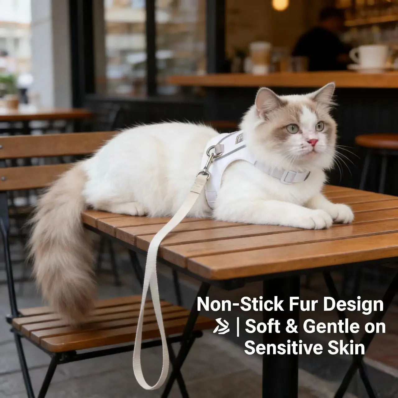 Movement-Friendly Reflective Cat Harness & Leash for All Cats