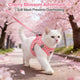 Reflective & Comfortable Plaid Cat Harness & Leash Set for Cats (Pink)