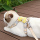 Escape-Proof Cat Harness & Leash - Cute Duck Plush, Plaid Pattern, Yellow