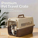 Airline-Approved Cat & Dog Carrier - Pressure-Proof, Secure, Beige