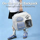 Travel Cat Backpack - Spacious, Paw Print Design, Lightweight