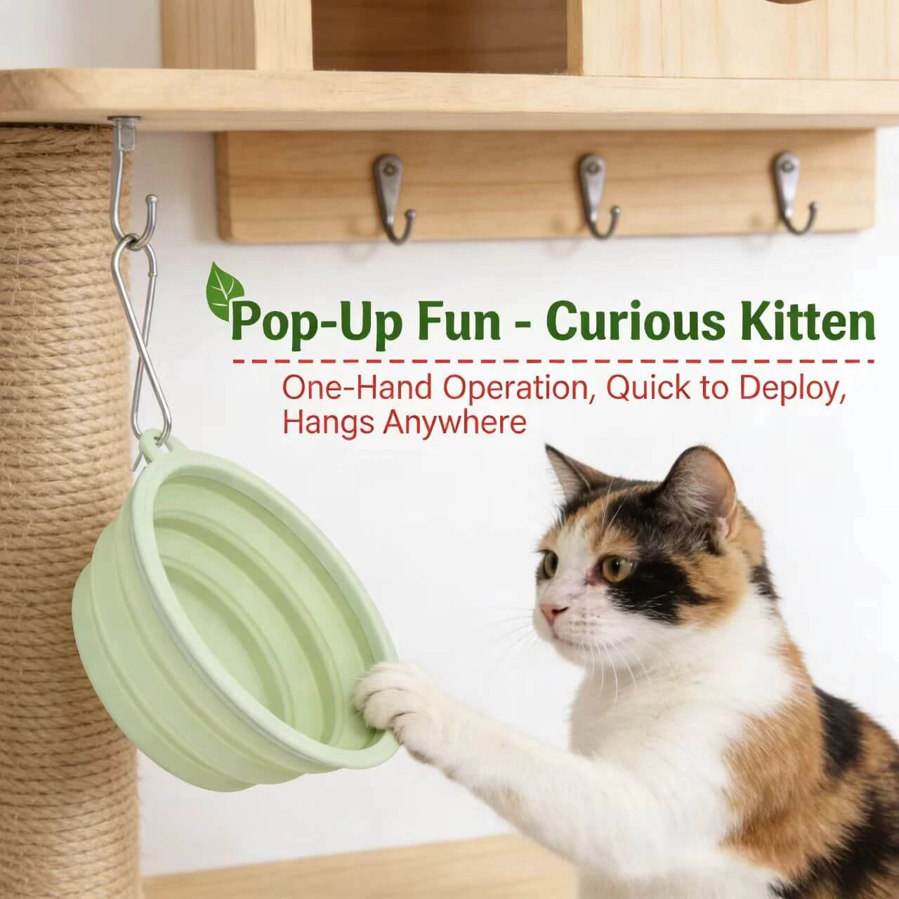 Portable Picnic Pet Mat & Bowl Set - Dual Use, Easy Clean, Green