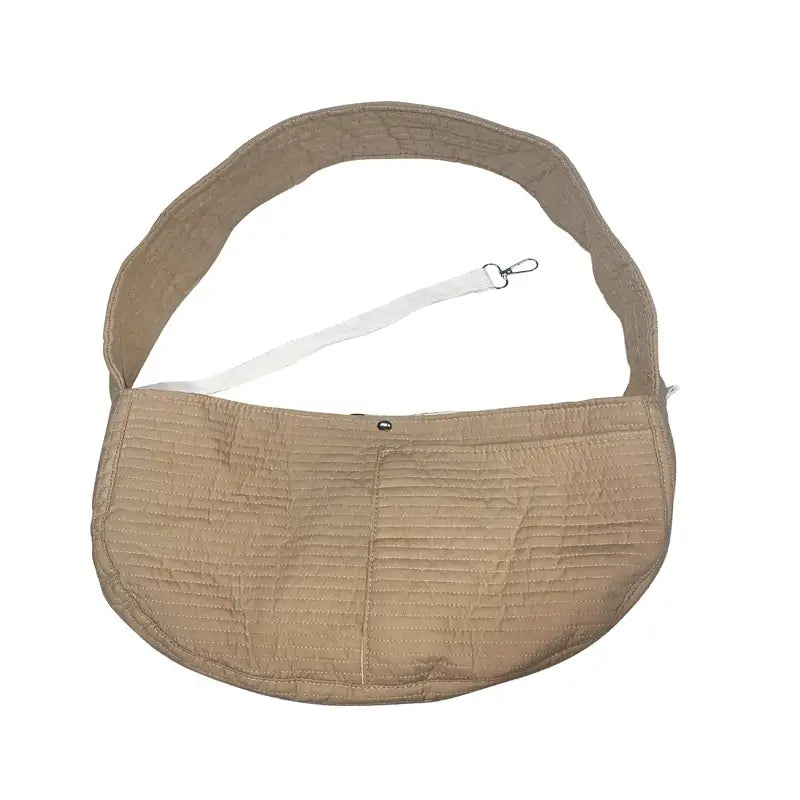 2-in-1 Cozy Portable Pet Carrier & Bed for Cats, Ribbed Fabric Cream White