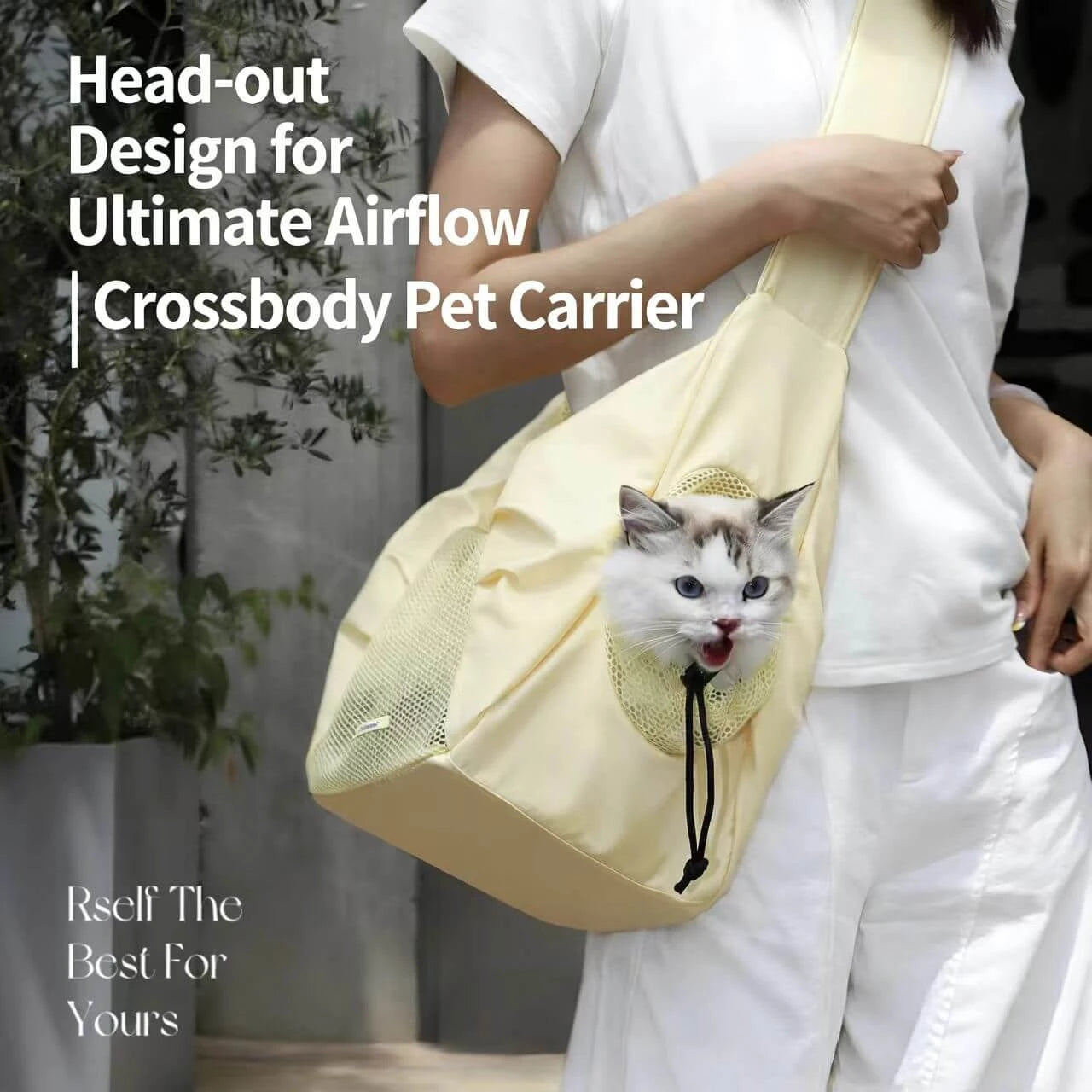 Lightweight Cat & Dog Carrier - Portable, Casual Style, Yellow