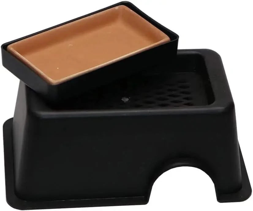 Hypeety Reptile Humid Hide Box with Water Basin for Lizards, Turtles, Small Snakes