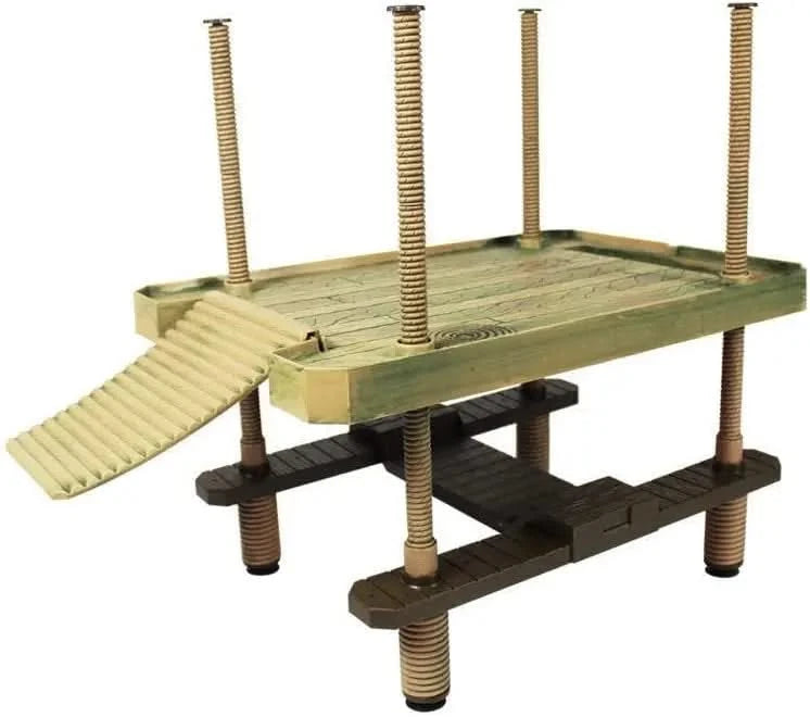Durable Floating Turtle Basking Platform with Ramp for Aquarium Reptiles