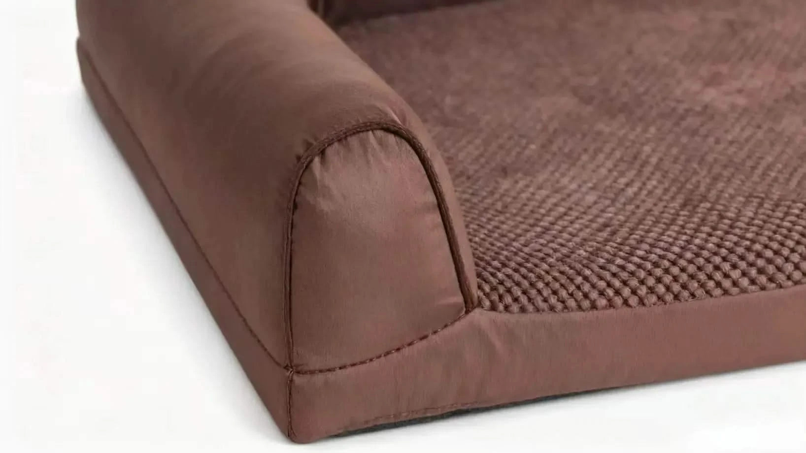 Pet Dog Bed Soft Cushion L Shaped Square Pillow Machine Washable Cover And Detachable Mat Cat House For Puppy Medium Large Dog.