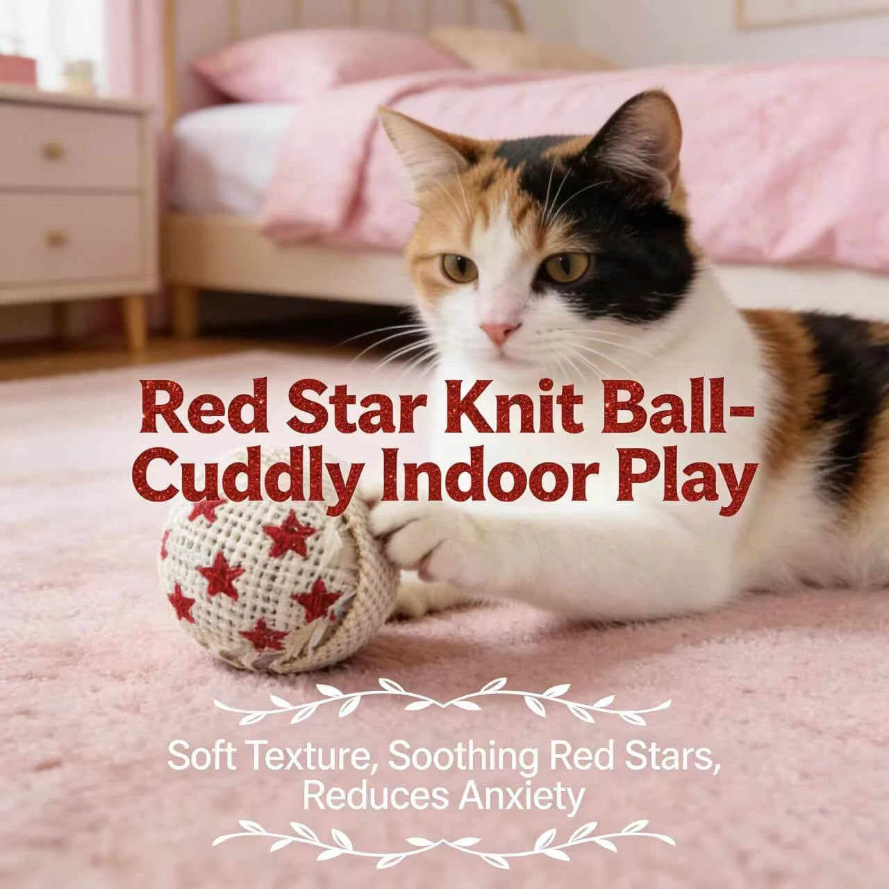 Woven Cat Play Balls - Colorful Pattern Variety Pack, Soft Fabric, Indoor Cat Toys