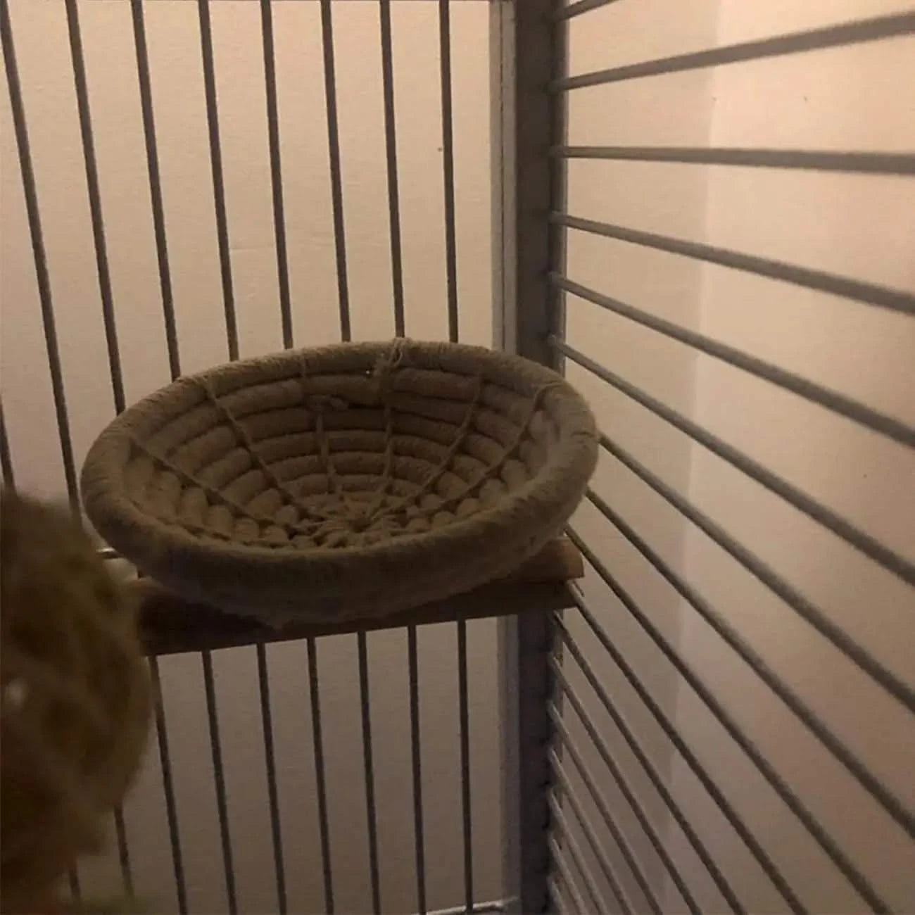 Handmade Cotton Rope Bird Nest for Budgies, Parakeets, Cockatiels, Small Parrots