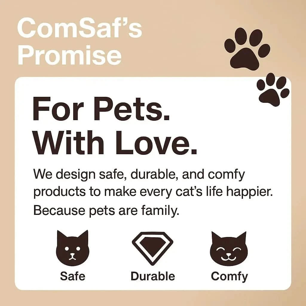 ComSaf 26-inch Extra Large Cat Scratcher Bed Lounge Durable Cardboard Couch