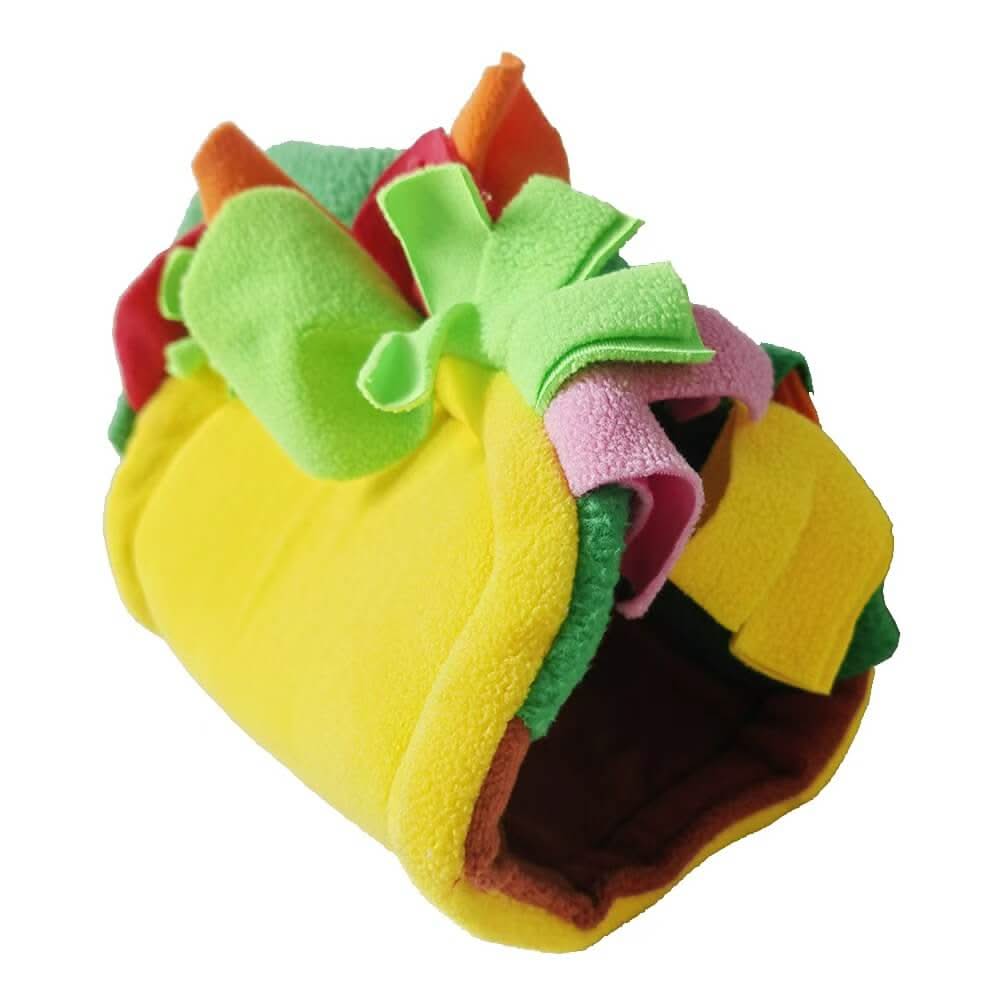 Unique-Style Chinchilla House for Chinchillas - Taco Shape, Colorful Toppings, Plush Material