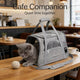 Breathable Pet Carrier Tote - Mesh Ventilation, Adjustable Straps, Gray