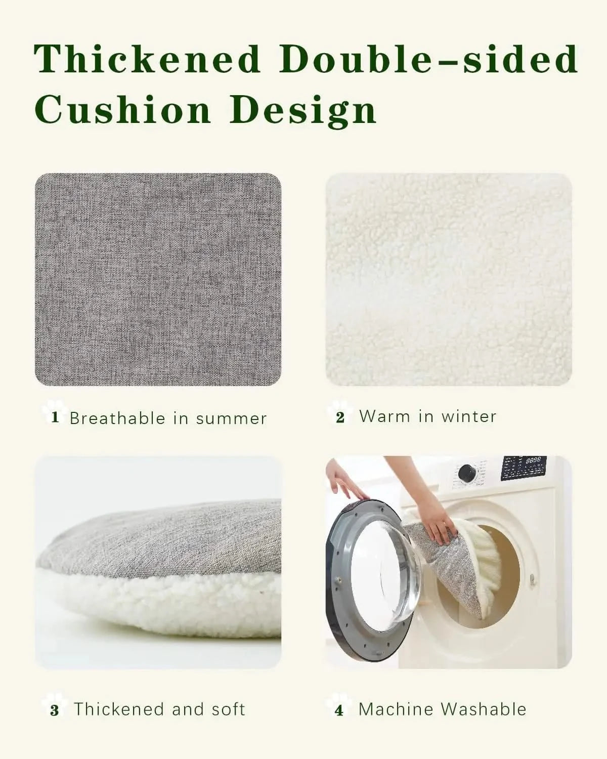 Premium Handwoven Rattan Cat House: Large Double Bed for Indoor Cats