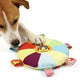 Interactive Multi-Strap Plush Dog Toy: Colorful Duck Pattern, Soft Material