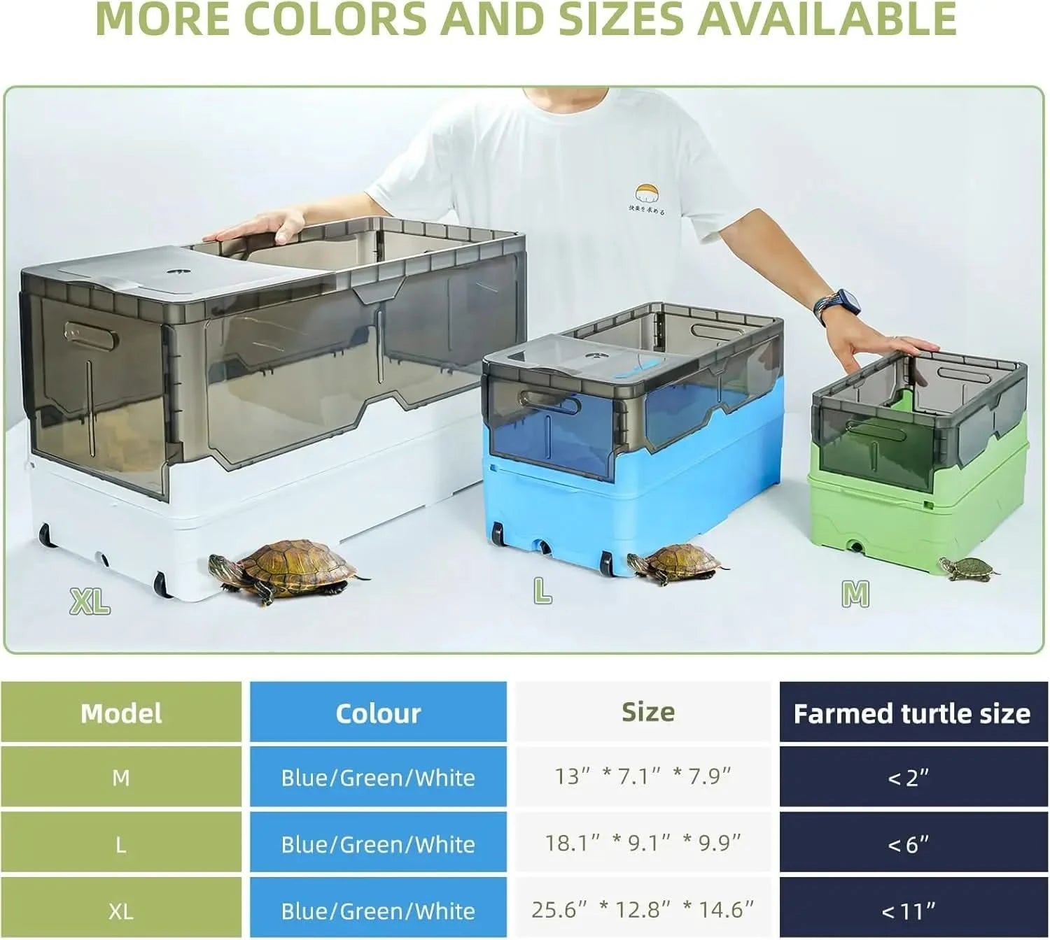 Deluxe Turtle Tank Kit: Filter, Pump, Heat Lamp, Wheels, Easy-Move Design
