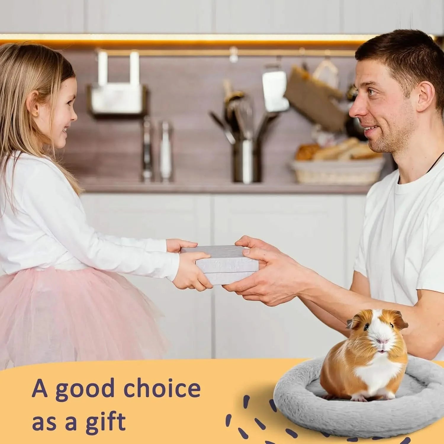 FEBSNOW Cozy Soft Washable Small Pet Bed for Guinea Pig Hamster Hedgehog Squirrel