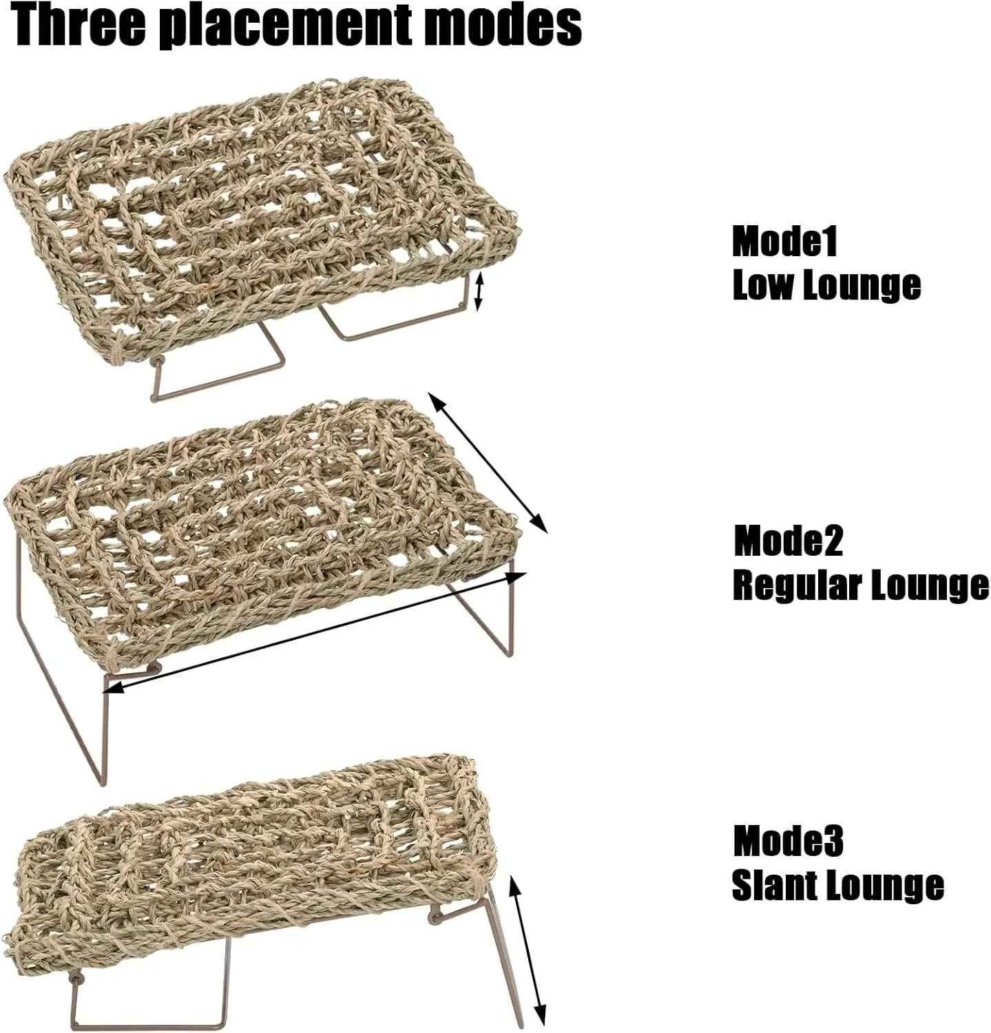 Yesland 2-Pack Reptile Hammock: Adjustable Metal Legs, Basking Platform for Lizards