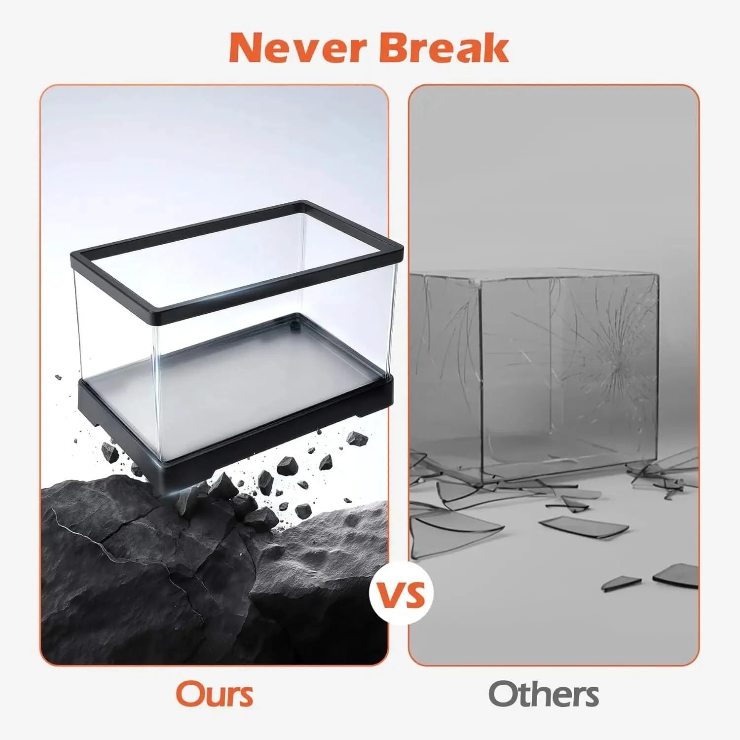 AZV Small PC Indoor Turtle Habitat Kit: Filtered, Lit, with Basking Platform