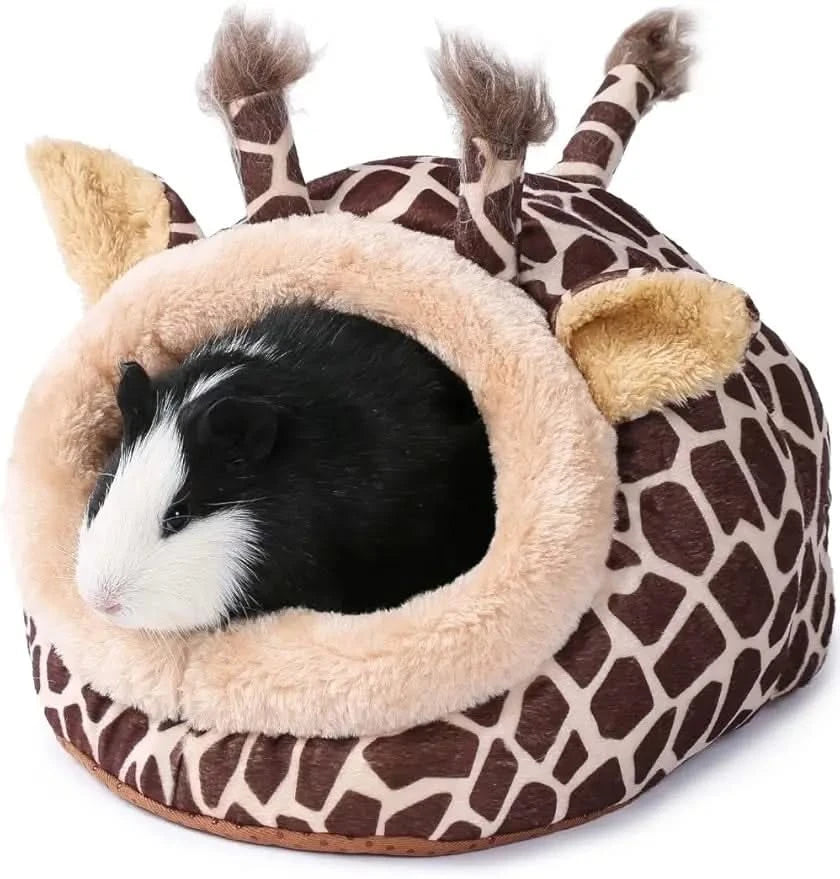 Cozy Small Pet Hideout Bed: Super Soft Warm House for Hamsters, Guinea Pigs