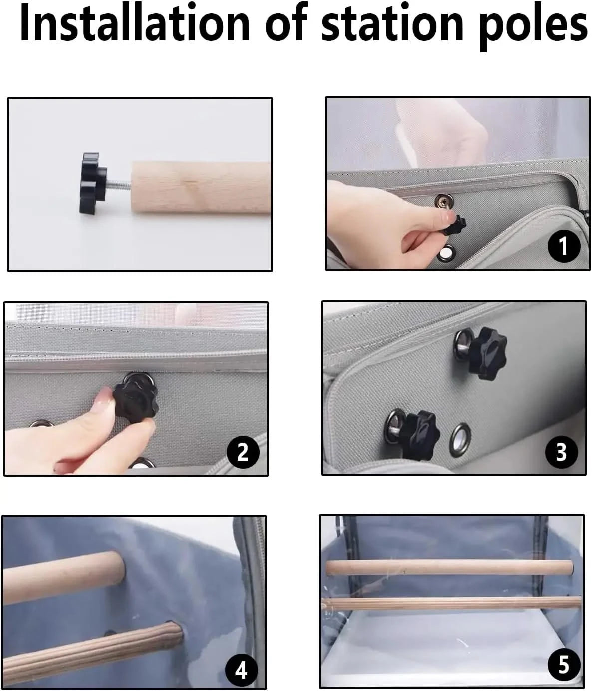 Gray Portable Bird Travel Carrier Backpack for Small Parrots & Cockatiels