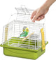 Secure Portable Green Travel Bird Cage for Parakeets, Small Animals & Accessories