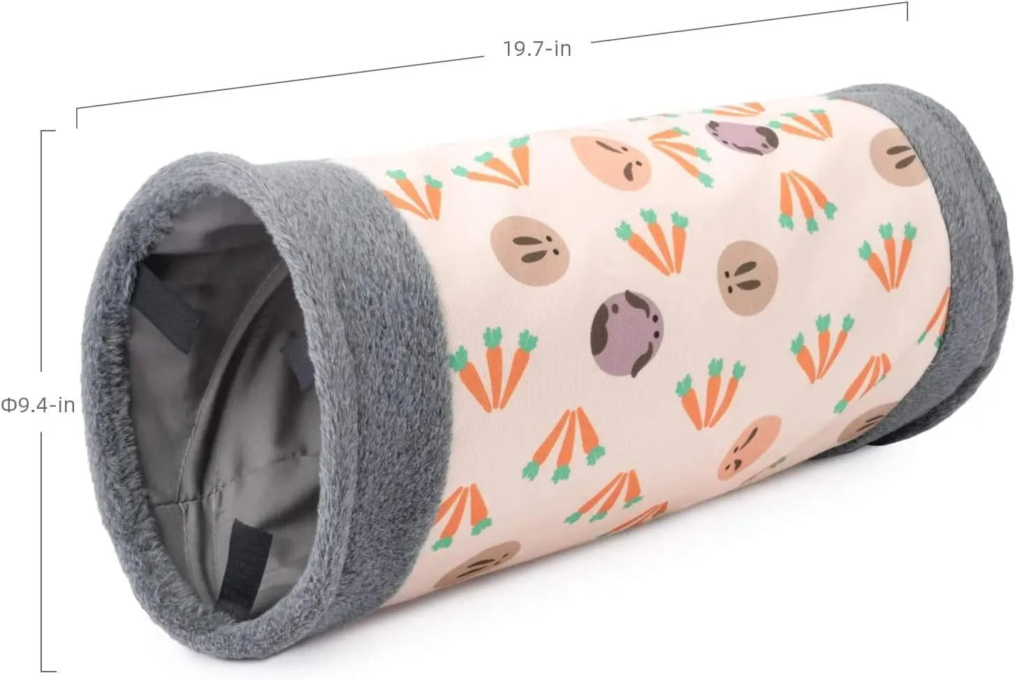 Niteangel Cozy Play Tunnel for Guinea Pigs, Dwarf Rabbits, & Small Pets