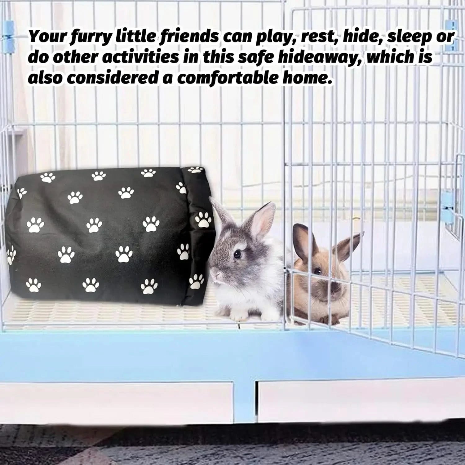 Hamiledyi Cozy Small Animal Cave Bed – Warm Nest Hideout for Guinea Pigs, Rabbits, Cats, Chinchillas