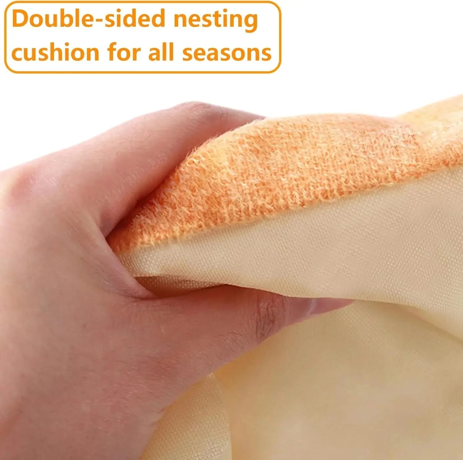 Cozy Carrot Shape Small Pet Bed - Soft, Washable, Snug Hideaway for Rabbits