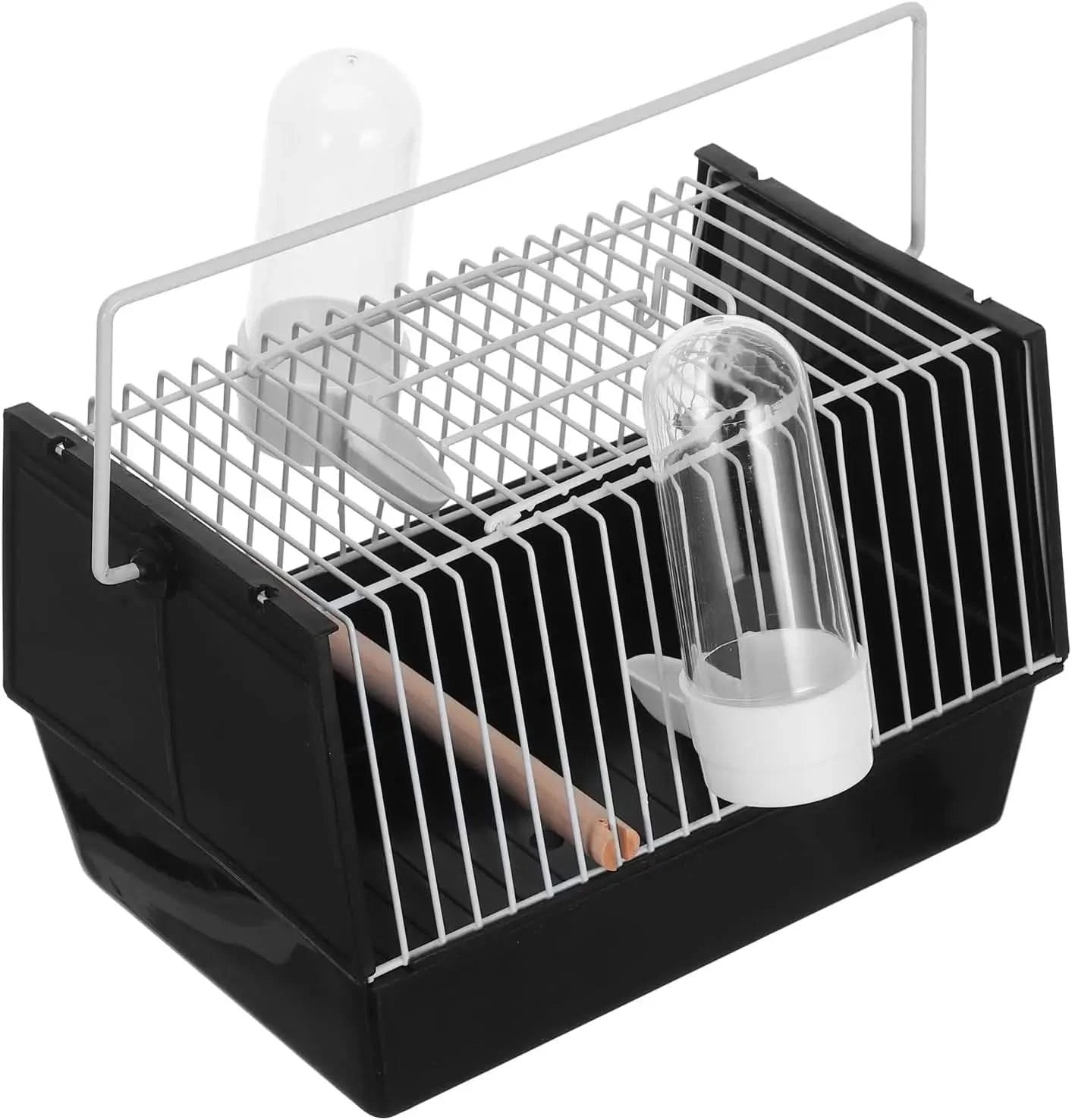 Compact Portable Bird Travel Cage for Small Parrots Parakeets Finches Handheld Carrier