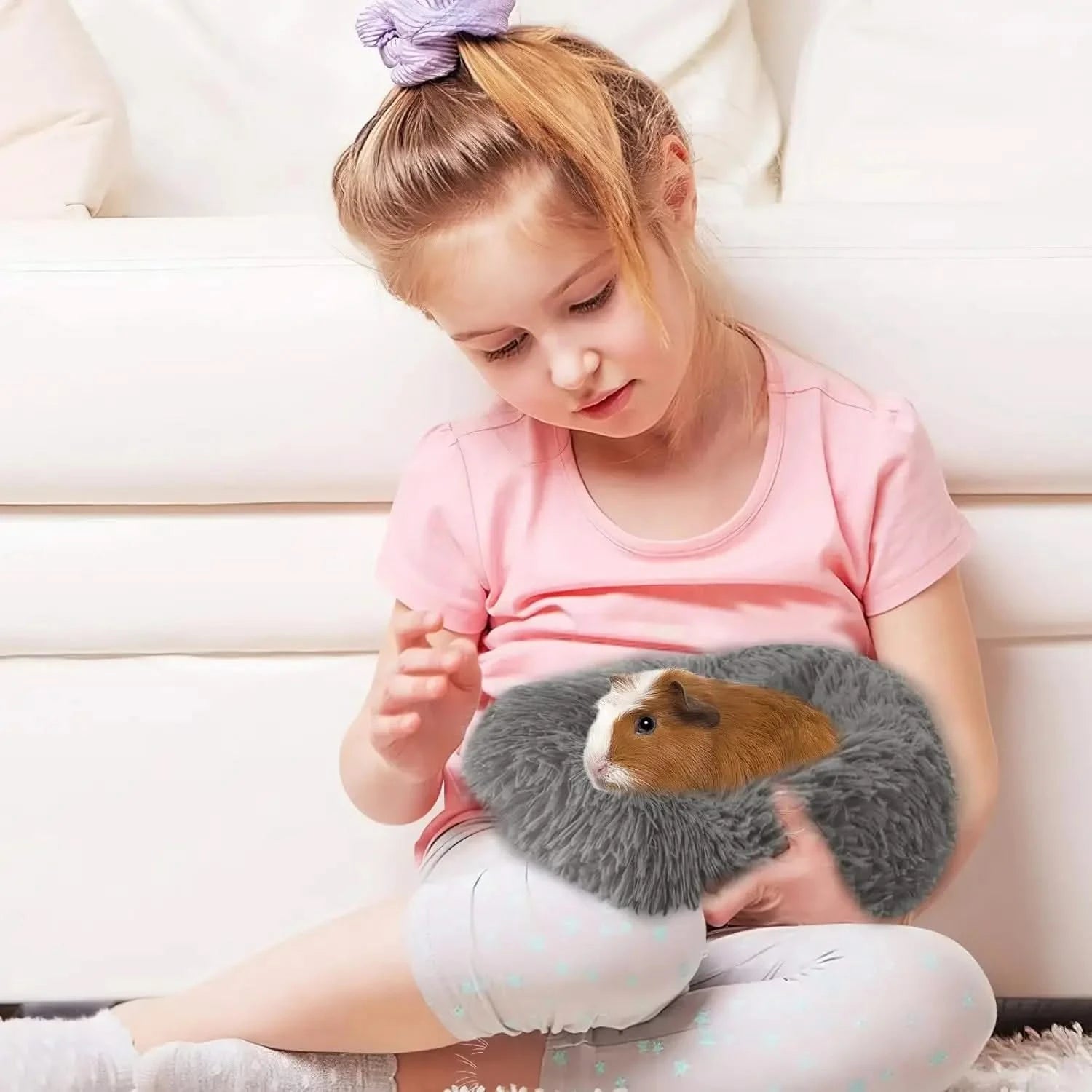 2-Pack Plush Warm Small Pet Beds for Guinea Pigs, Hamsters, Rabbits, Ferrets - 2cuddly