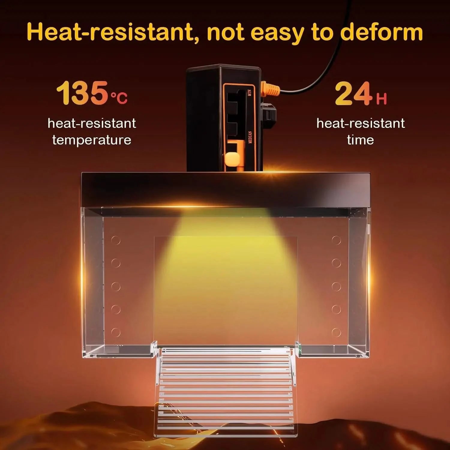 Clioran Elevated Turtle Basking Platform with Light for Small Red Eared Sliders