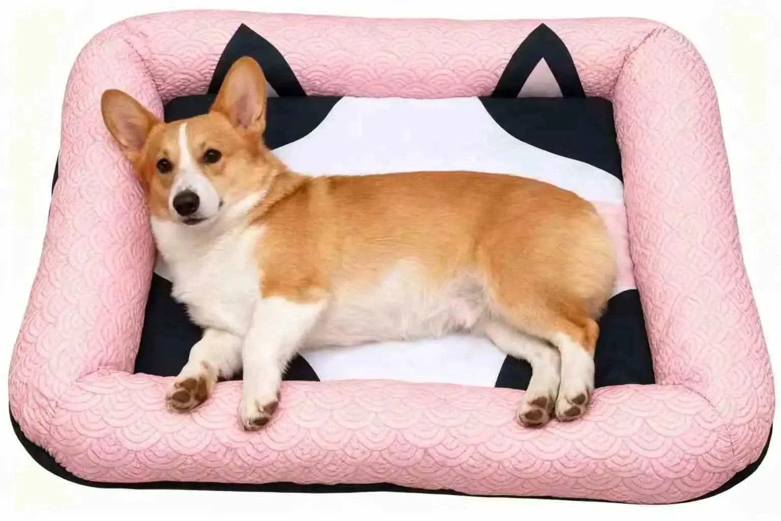 Ice Silk for Dog Cooling Bed Washable Dog Bed Cushion Mat with Non-slip