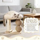 Multi-Functional Cat Scratcher Tree: Sisal Posts, Interactive Balls, Wooden Base (Beige)