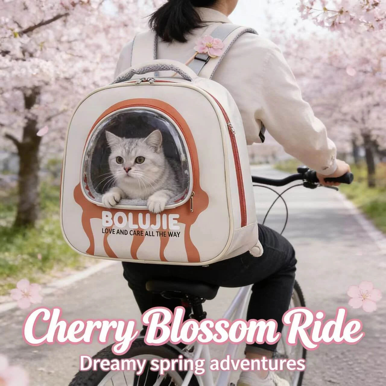 Travel Cat Backpack - Airy Window, Lightweight, Beige