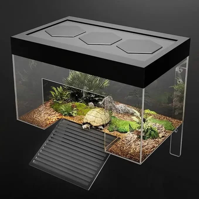 Clioran Durable Hanging Turtle Basking Platform: Elevated Habitat Topper for Small Aquatic Reptiles